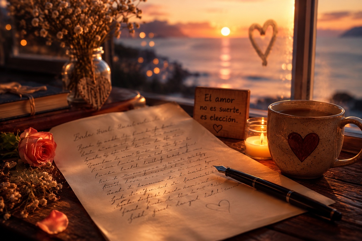 Carta para alguien muy especial: Palabras desde el amor