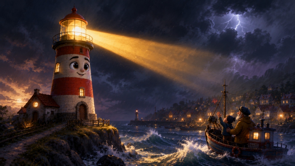 El faro que temía a la oscuridad: Una historia sobre la luz interior