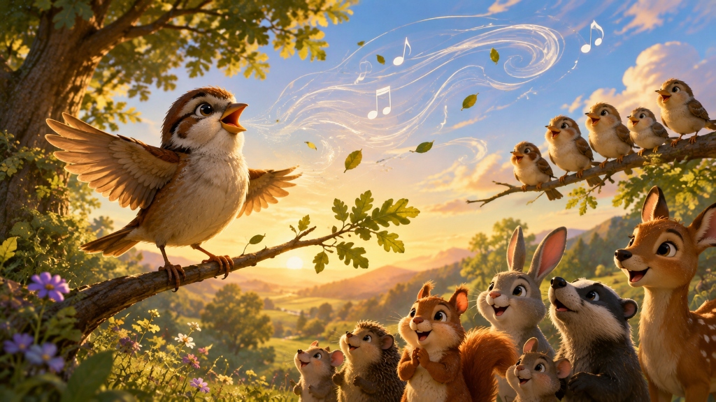El gorrión que aprendió a cantar con el viento